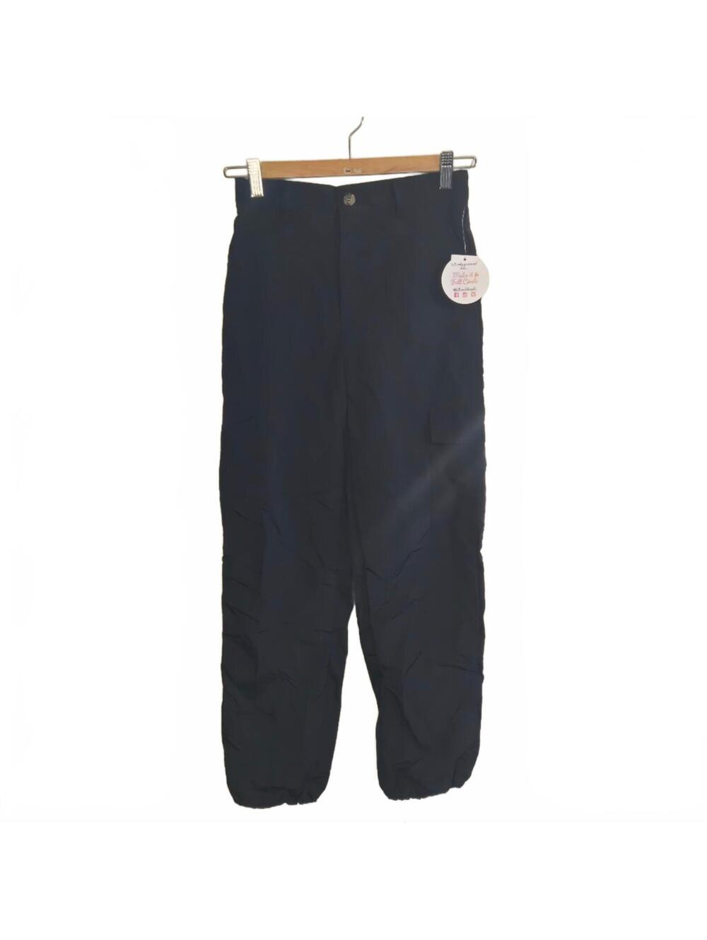 Jolie & Joy Girls Black Elastic Waist Cargo Pants